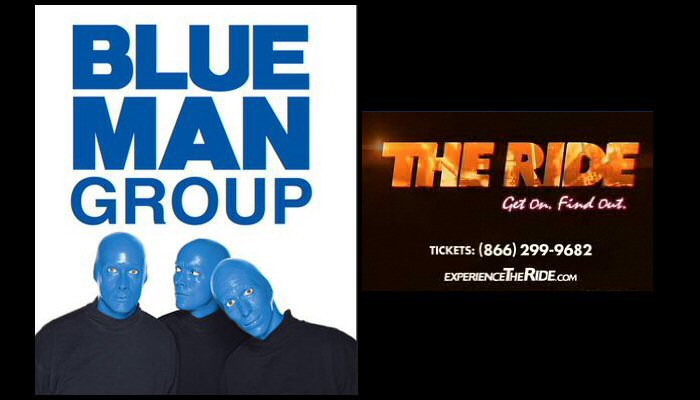 Blue Man Group and THE RIDE in New York City